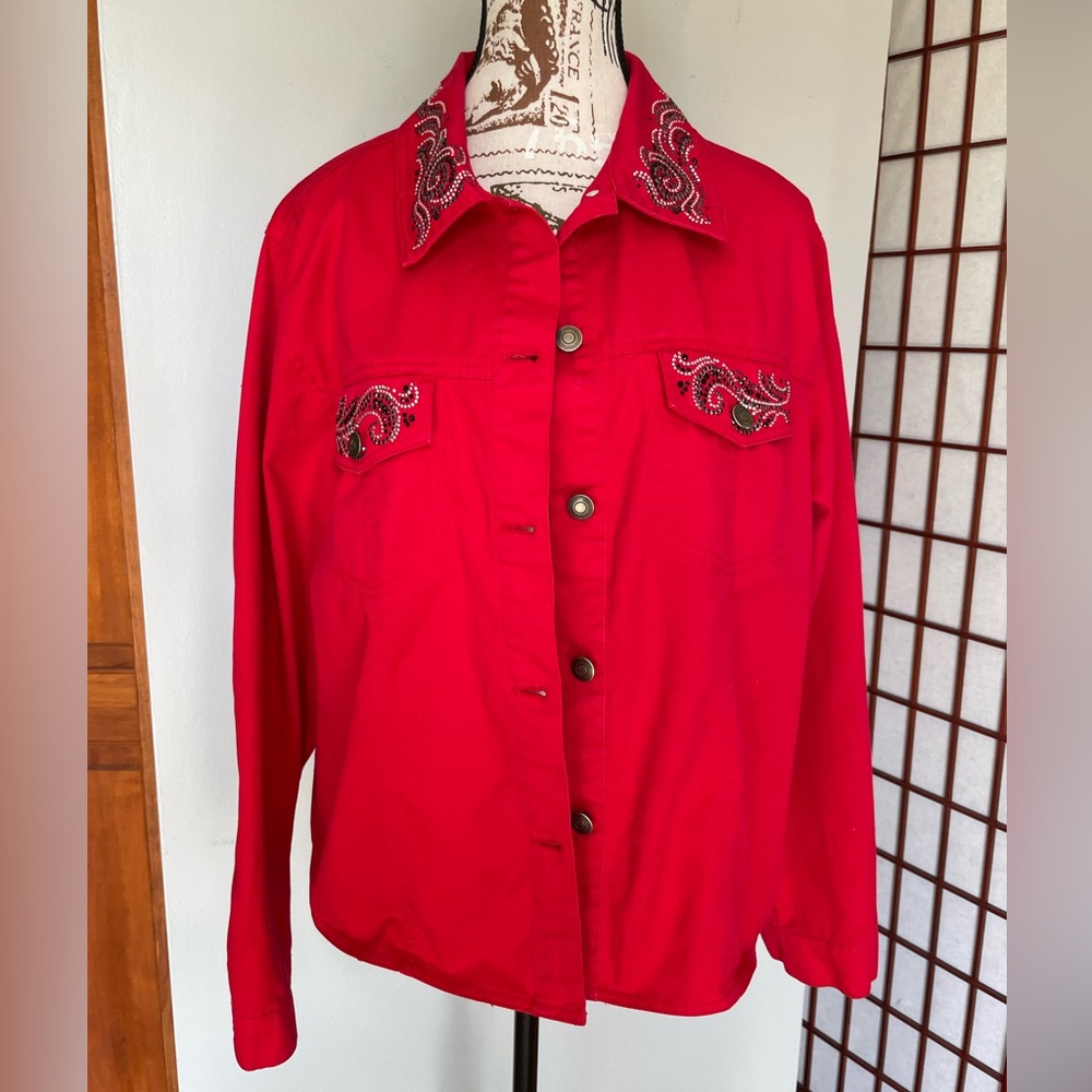 Las Olas Denim Jacket, Size XL